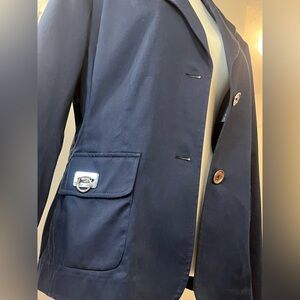 Jones New York Signature Navy Blue Blazer - Size 14 Stretch